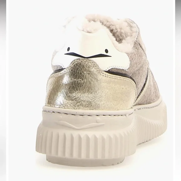 NWT VOILE BLANCHE Lipari Geniune Shearling Lined Sneaker - Picture 5 of 14
